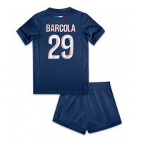 Paris Saint-Germain Bradley Barcola #29 Fußballbekleidung Heimtrikot Kinder 2024-25 Kurzarm (+ kurze hosen)